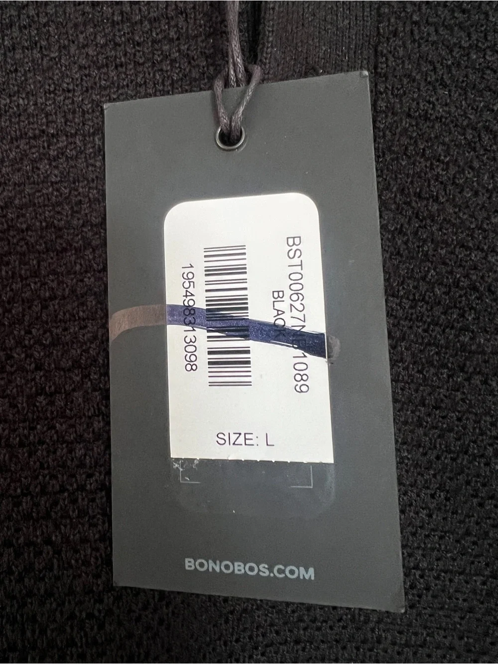 Bonobos Black Knit Sweater- L